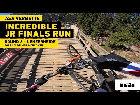 GoPro: Asa Vermette puts down an Incredible Jr Finals Winning Run - '25 UCI DH MTB World Cup