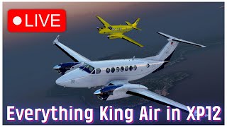 Comparing King Airs in X-Plane 12 | AFL KA350 vs C90B EVO G1000 Mod | VATSIM
