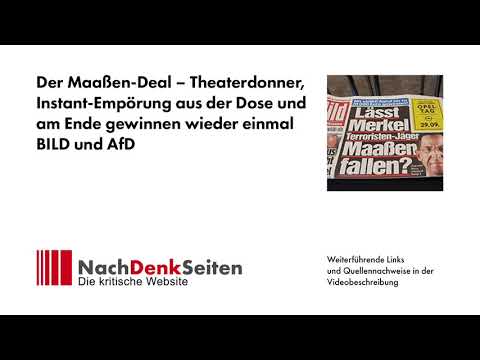 Der Maaßen-Deal – Theaterdonner, Instant-Empörung aus der Dose …