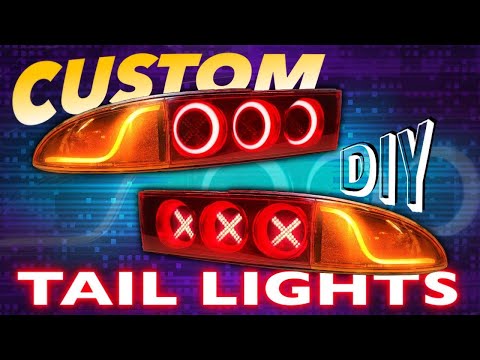 Custom Tail Light Tutorial with Sequential Turn Signals.  DIY 3000gt with Amazon parts