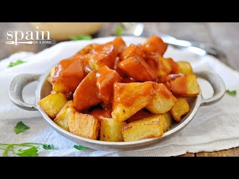 , title : 'The Authentic Patatas Bravas Served in Madrid Spain'