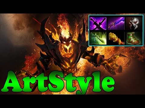 Dota 2 - ArtStyle Plays Shadow FIend Vol 2 - Ranked Match Gameplay!