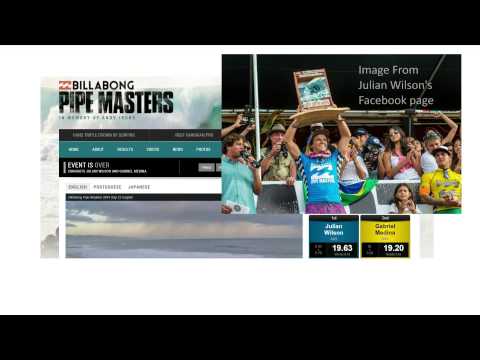 Pipe Masters, Julian Wilson, Medina, Michel Bourez, Surfing December 2014
