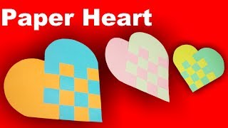 Paper Heart/Woven Heart | How To Make Beautiful Paper Heart For Valentine's day