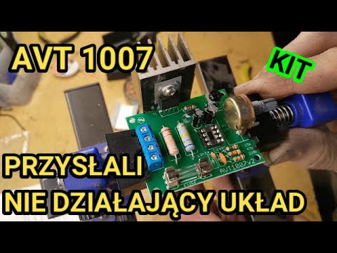 Lutowanie Ciekawego Układu/ Regulator obrotów silnika # AVT 1007