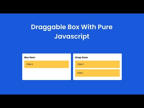 Draggable Box With Pure Javascript Html Css Javascript
