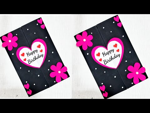 Happy Birthday greeting card making/ how to make card for Birthday/ Easy & Beautiful birthday card