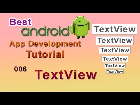 006 Textview Android App Development Tutorial
