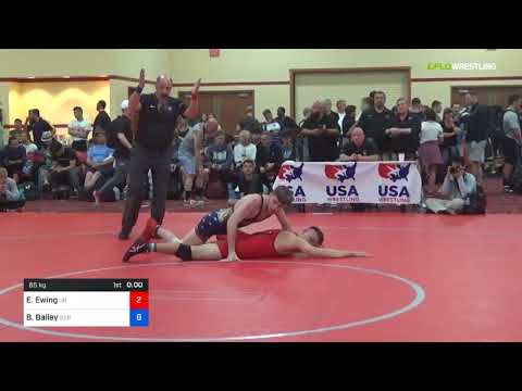 2018 Marine Corps US Open/UWW Junior Freestyle 65 Rnd Of 64 - Ethyn Ewing (un) Vs. Breyden Bailey