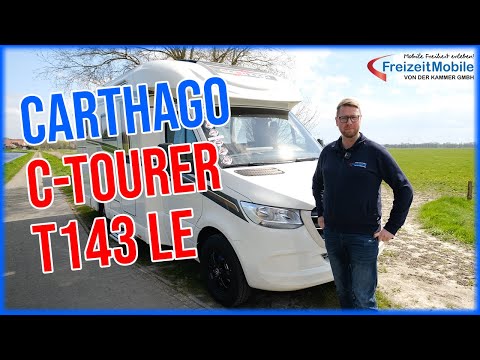 Carthago c-tourer T 143 LE MB - Einzelbetten-Grundriss inkl. Kompakt-Bad