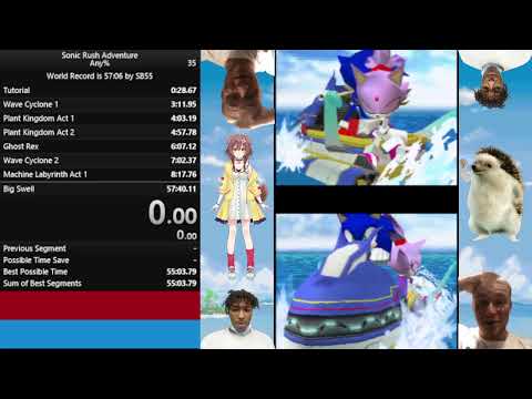 Sonic Rush Adventure Any% Speedrun in 56:55