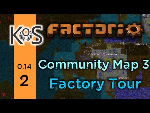 Factorio Community Map 3, Ep 2: Factory Tour: Yuoki Industries | Co-op Multiplayer (v 0.14)