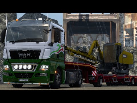 MAN TGX 18.400 | 8 ton Driller D-50 | Cardiff - Swansea (GB) | Euro Truck Simulator 2