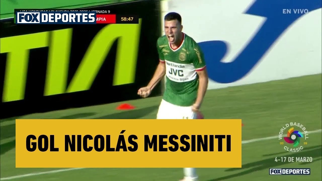 🔥 GOL Nicolás Messiniti | Marathón 1-1 Olimpia | Fecha 9 | Clausura 2026 | Liga de Honduras