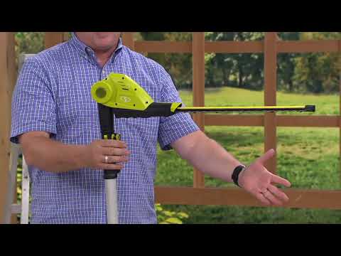 Sun Joe 24V 3-in-1 Cordless Blower Pole Saw and Hedge Trimmer on QVC