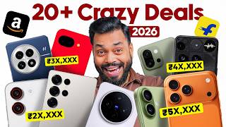 20+ Crazy Smartphone Deals ⚡️ Ft.Amazon Prime Day vs Flipkart GOAT Sale 2026