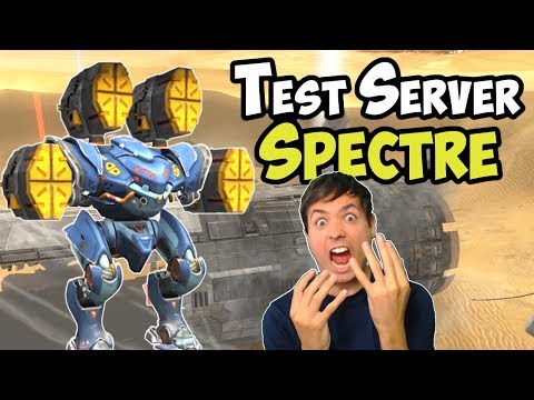 War Robots New OP Robot Spectre Test Server Gameplay (3.6)