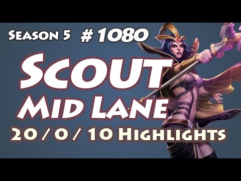 SKT T1 Scout LeBlanc vs Syndra Faker LOL SoloQ Highlights