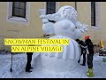 4K Snowman Festival In An Alpine Village Among The Dolomites A Journey By Italian Railway