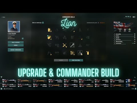 World of Warships - Lion: Upgrade & Commander Build