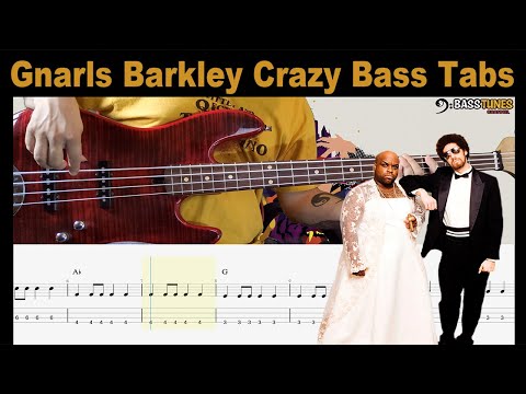 Gnarls Barkley - Crazy BASS COVER (with Tabs and Sheet)