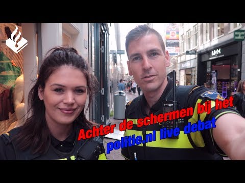 Politievloggers Jan-Willem & Tess, achter de schermen bij het eerste politie.nl LIVE debat!