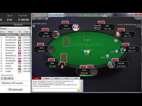 "H!tthehole" leader Middle of $109 SUNDAY MILLION $1M Gtd Nov 10, 2019