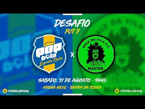 POPBOLA X VETERANOS: DESAFIO DE FUTEBOL 7