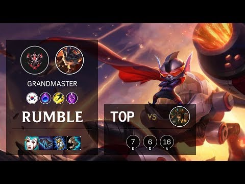 Rumble Top vs Cassiopeia - KR Grandmaster Patch 10.7