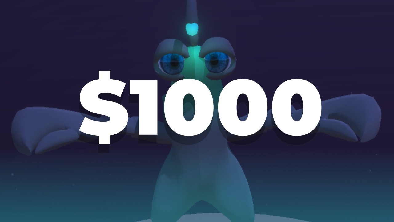 Make a video about my indie game, earn $1000