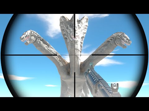Remastered ALBINO HYDRA vs ALL Weapons FPS Perspective - Animal Revolt Battle Simulator #12