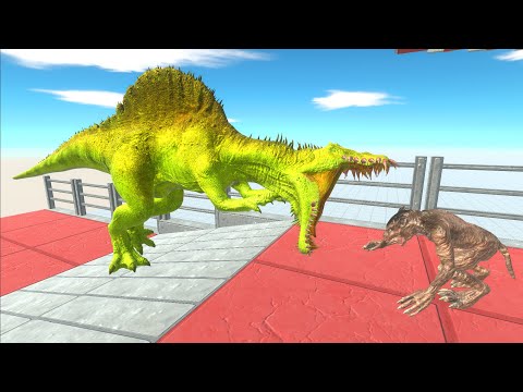 Yellow Spinosaurus Death Climb - Animal Revolt Battle Simulator