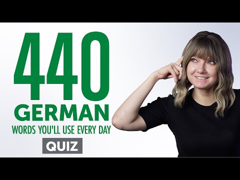 Quiz | 440 German Words You'll Use Every Day - Basic Vocabulary #84