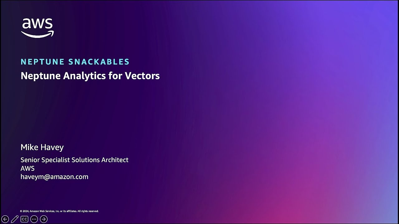 Neptune Analytics for Vectors | Amazon Web Services