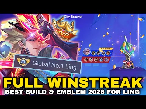 FULL WINSTREAK LING IN MLBB RISING OPEN!! | LING FASTHAND GAMEPLAY IN MRO WITH BEST BUILD & EMBLEM