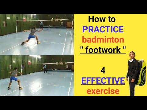 Badminton footwork training // Badminton exercises