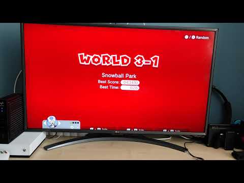 Super Mario 3D World (switch) 3-1 Snowball Park speedrun - Time:27