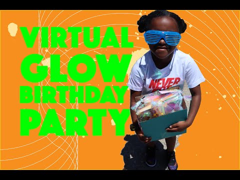 Virtual Glow Birthday Party