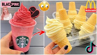 أشهر هبات التيك توك! ترند آيسكريم ماك????! ومشروب بلاكبينك ????!