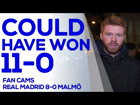 Real Madrid 8-0 Malmö FF | With Bale, it'd have been 20-0 | FAN CAMS