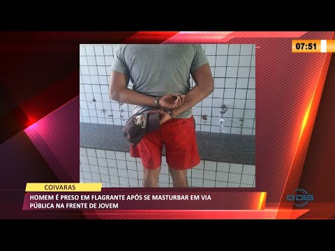 Jovem é preso em flagrante após denúncia de assédio sexual contra menores em Coivaras 05 05 2021
