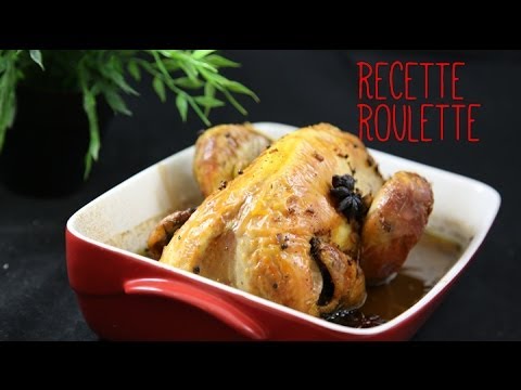 Pintade farcie caramélisée aux épices