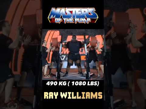 490KG (1080lb) World Record Raw Squat - Ray Williams