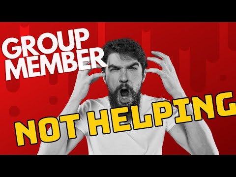Group member not helping on project advice from PROF
