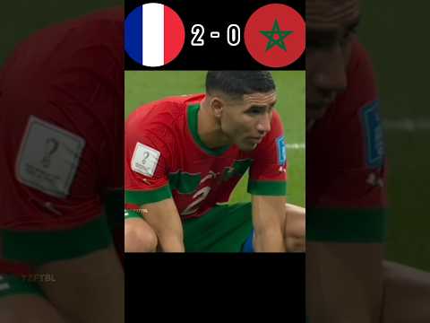 France vs Morocco 2×0🥶#football #shorts #youtubeshorts
