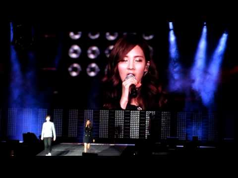 [Spy Cam] SMTownLiveNYCatMSG - Kyuhyun and Seohyun rehearsal