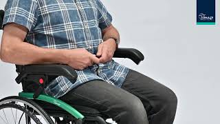 Ultraľahký invalidný vozík ACTIV-TIM – 10,9 kg, 46 cm