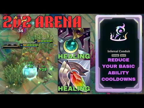 IVERN IS ABSURD WHEN HIS E HAS NO COOLDOWN (WE CANT DIE) 2V2 ARENA