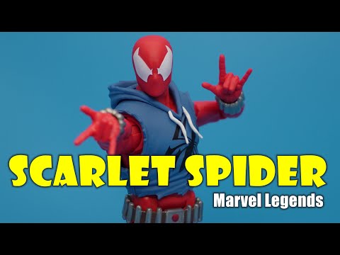Marvel Legends Amazing Spider-Man comics Retro Scarlet Spider Action Figure Unboxing Review