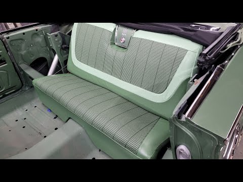 CLASSIC CAR UPHOLSTERY DIY / SEAT COVERS /  IMPALA / CIADELLA INTERIOR KIT / ROOKIE ATTEMPT